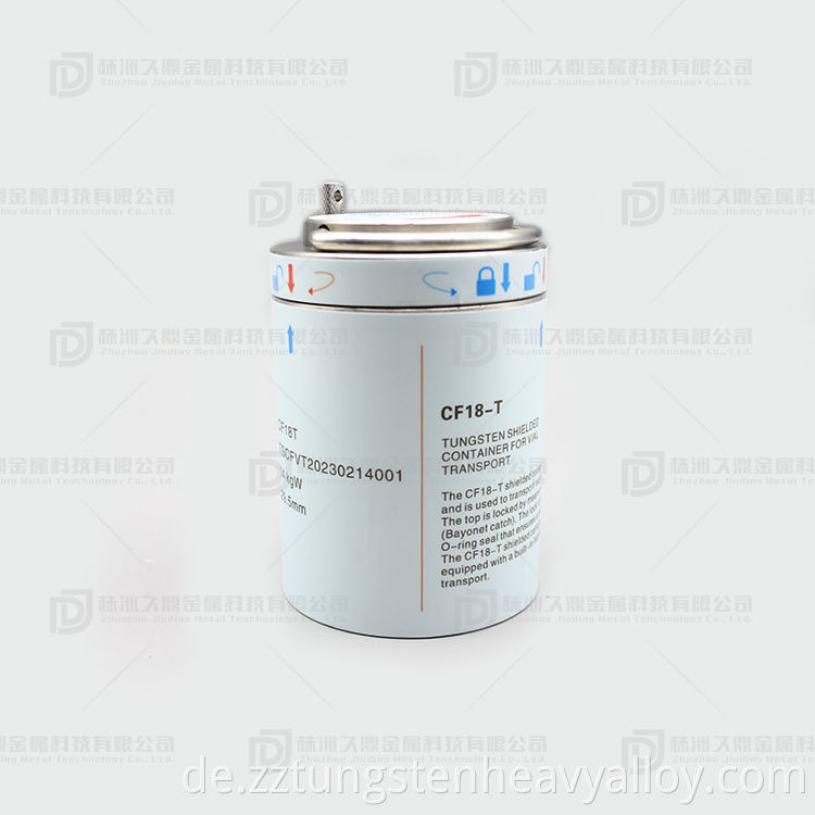 TVS Tungsten alloy Radioactive source containers for Medical